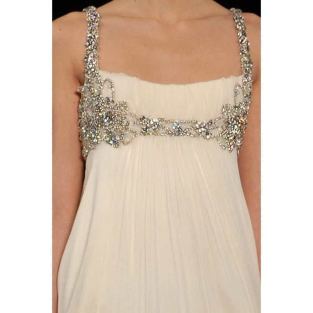 JENNY PACKHAM DUCHESS WEDDING DRESS SIZE 4 SMALL - Picture 5 of 7